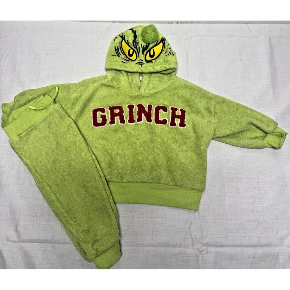Dr Seuss The Grinch Hoodie & Jogger Set Unisex Boy and Girl Toddler 18 months